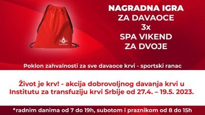 Narednih dvadeset dana kampanja Život je krv